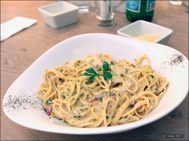 La versin de Vapiano de los Spaghetti Carbonara - Vapiano (Providencia)